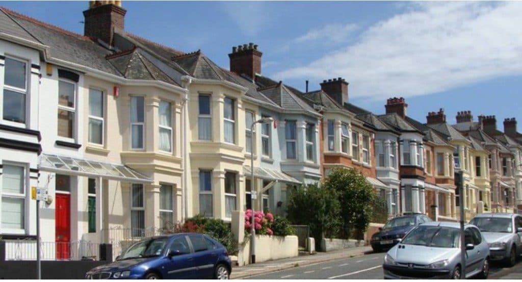 London terraced street